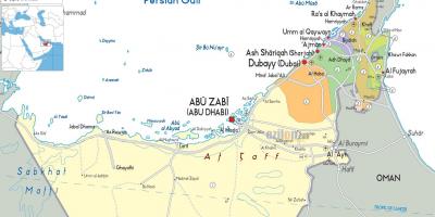 Քարտեզ Դուբայի ԱՄԷ-ում