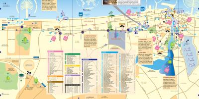 Տուրիստական քարտեզ Դուբայի