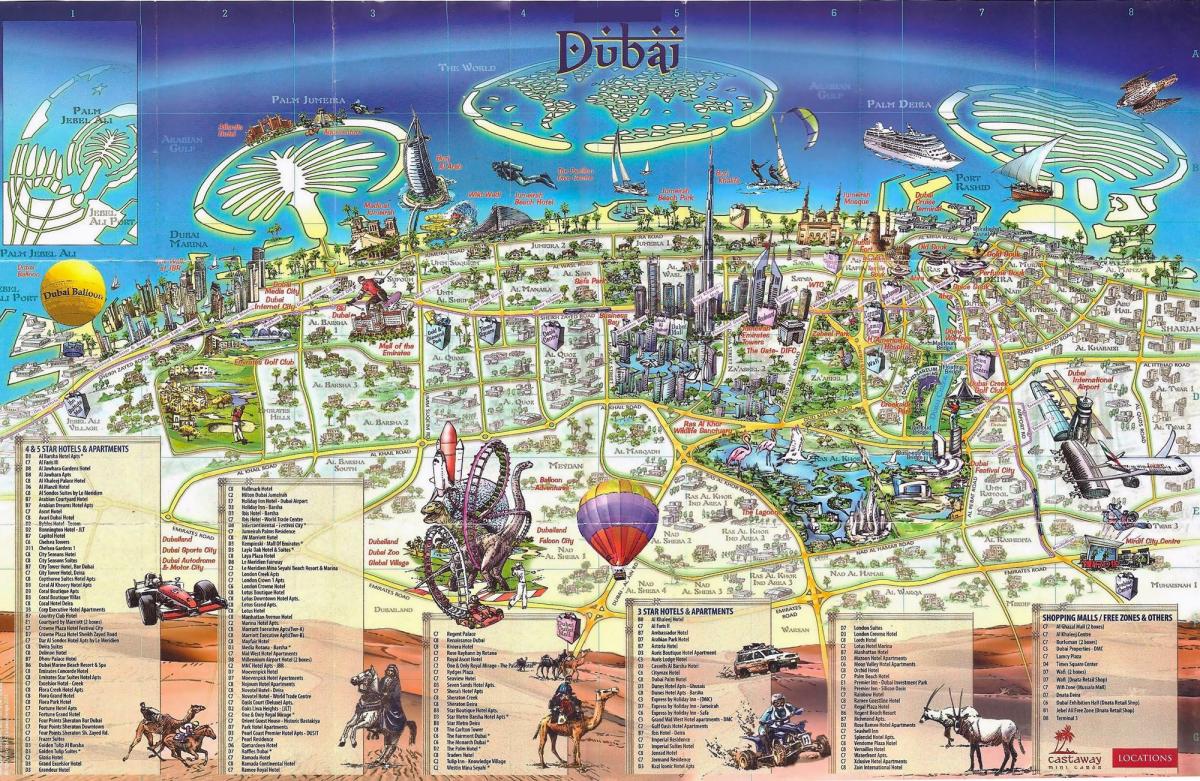 3D քարտեզ Դուբայ
