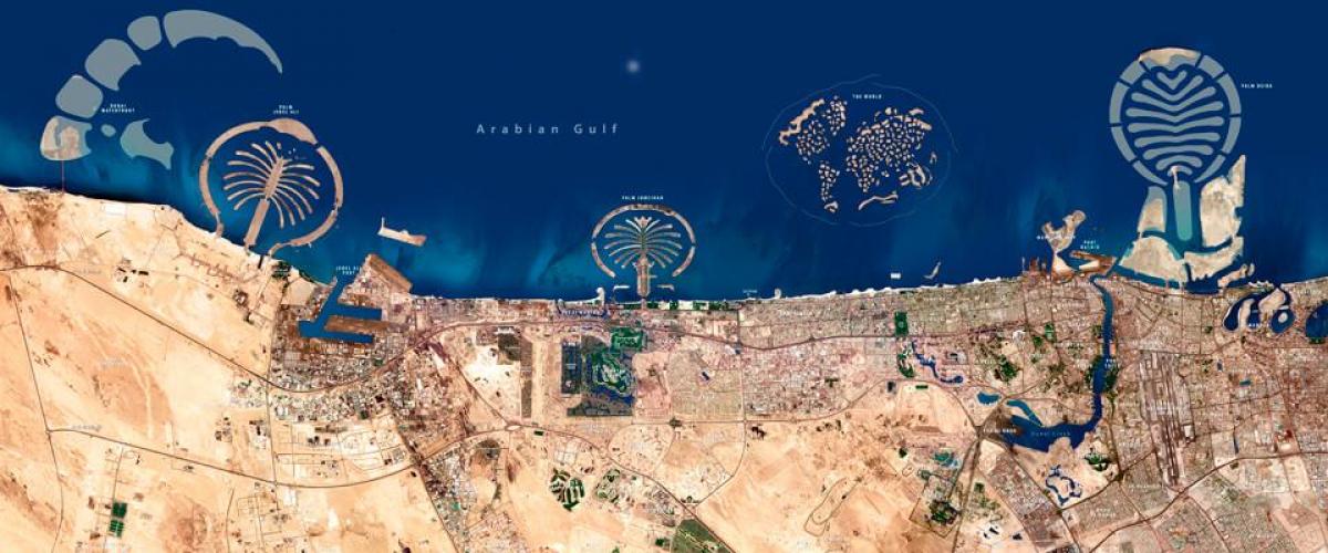 արբանյակային քարտեզ է Դուբայի