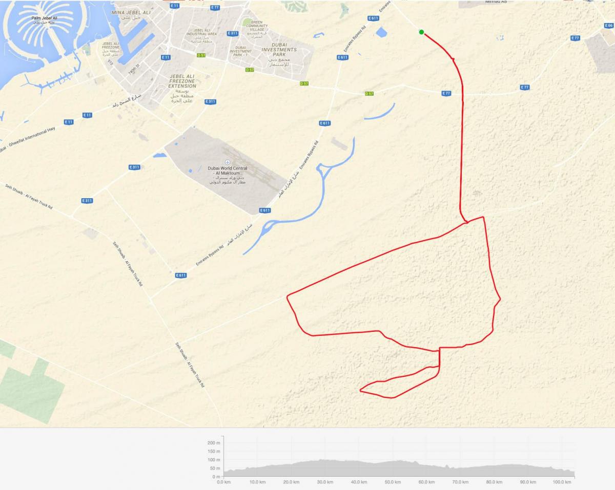 Ճանապարհը Ալ-Кудра ցիկլի որը քարտեզ