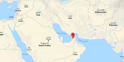 Dubai գտնվելու վայրը քարտեզի վրա